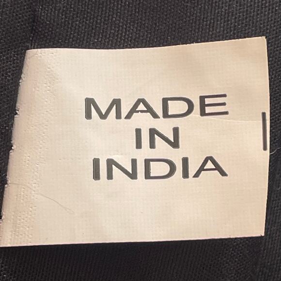 Bohemian Artsy Canvas Bucket Tote Patchwork Applique Distress Hippie Tote Bag - Picture 9 of 9